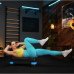 Степ платформа  Trex Sport TX-030AS 3-уровневая черно-голубая - фото №7